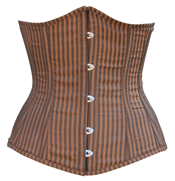 Satin Underbust Waist Shaper Cincher Leather Corset
