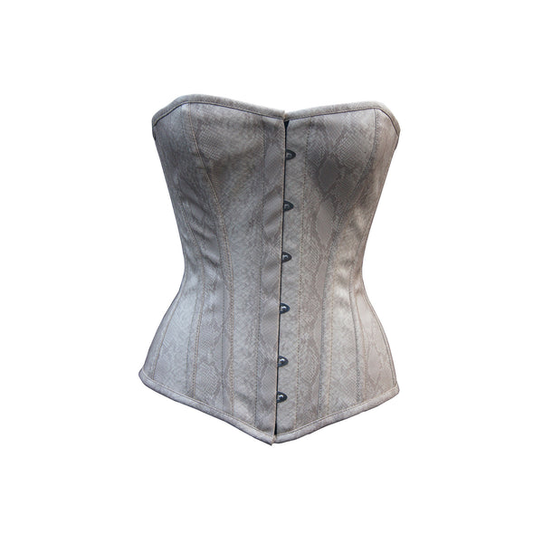 Women's Overbust corset - Faux Leather Snake corset - Overbust corset women - Waist shaper - Wedding corset women - Faux Leather corset