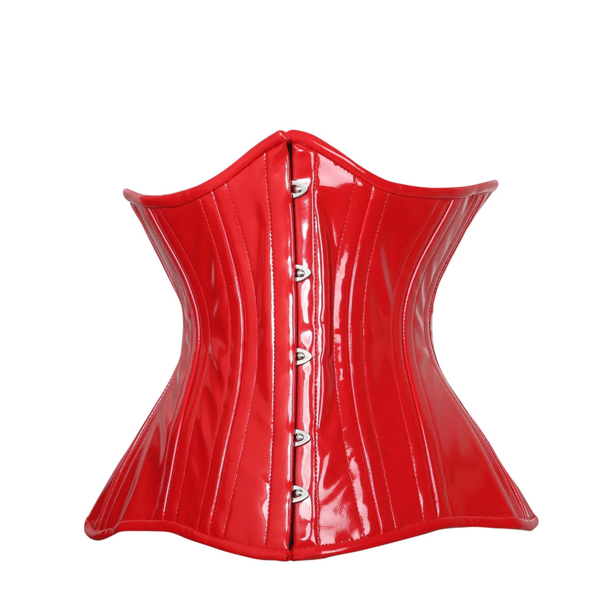 Red Latex Under Bust Corset for Women – Waist Trainer