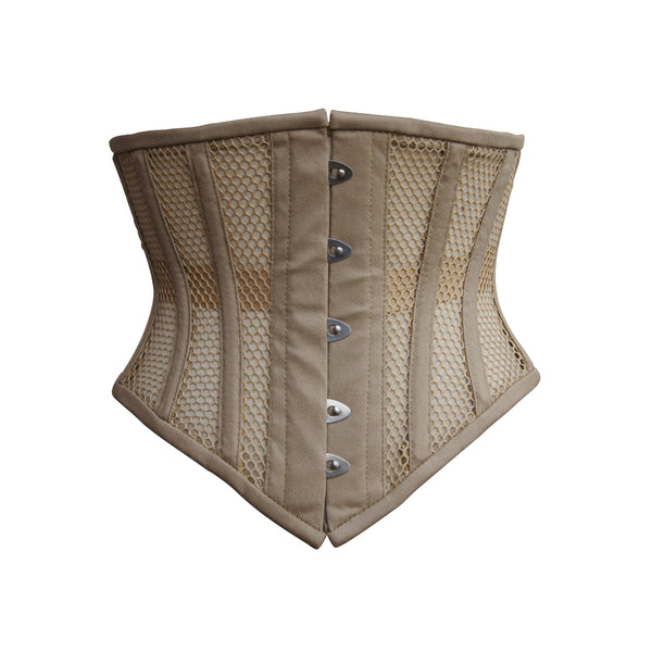 Skin Mesh Heavy Duty Steel Boned Underbust Corset