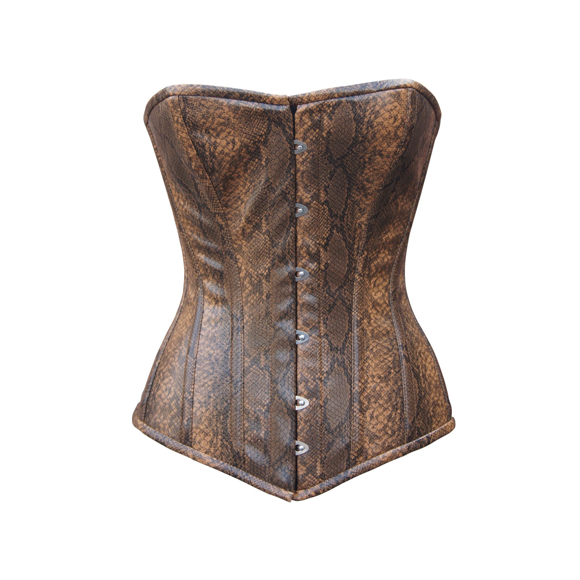 Faux Leather Snake Overbust corset women - Waist shaper