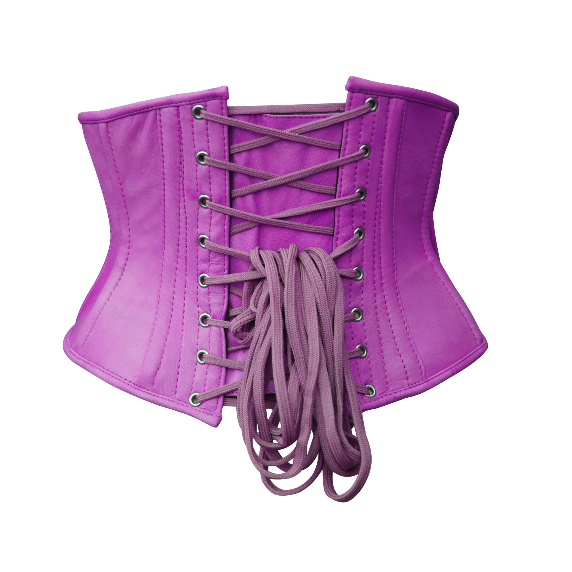 Luxury Purple Satin Underbust Wedding Waist Corset