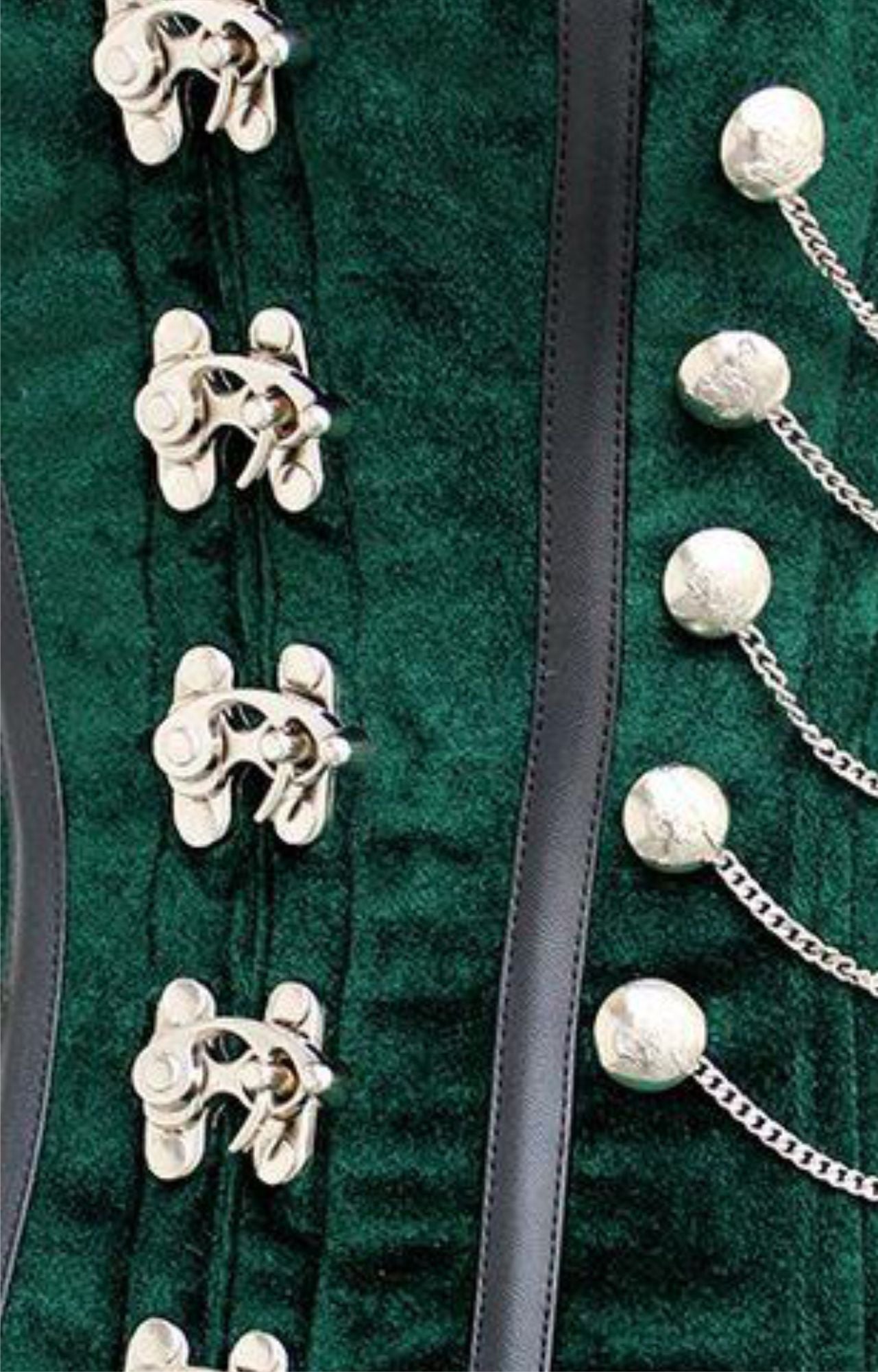 Women's Premium PVC Vinyl Overbust Silhouette Corset