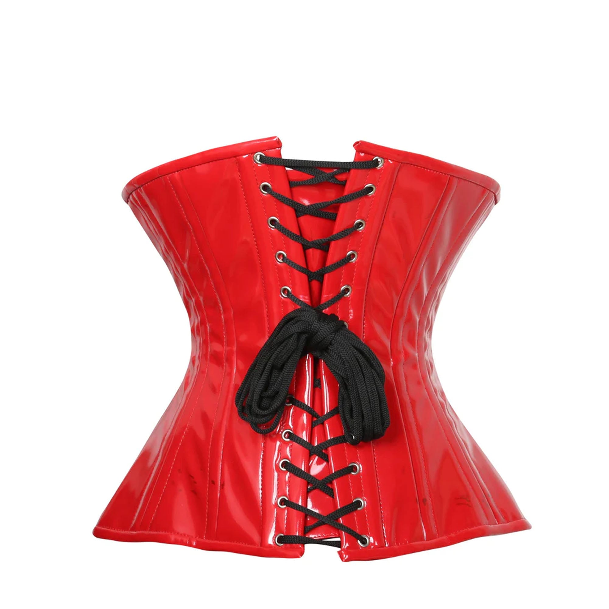 Red Latex Under Bust Corset for Women – Waist Trainer