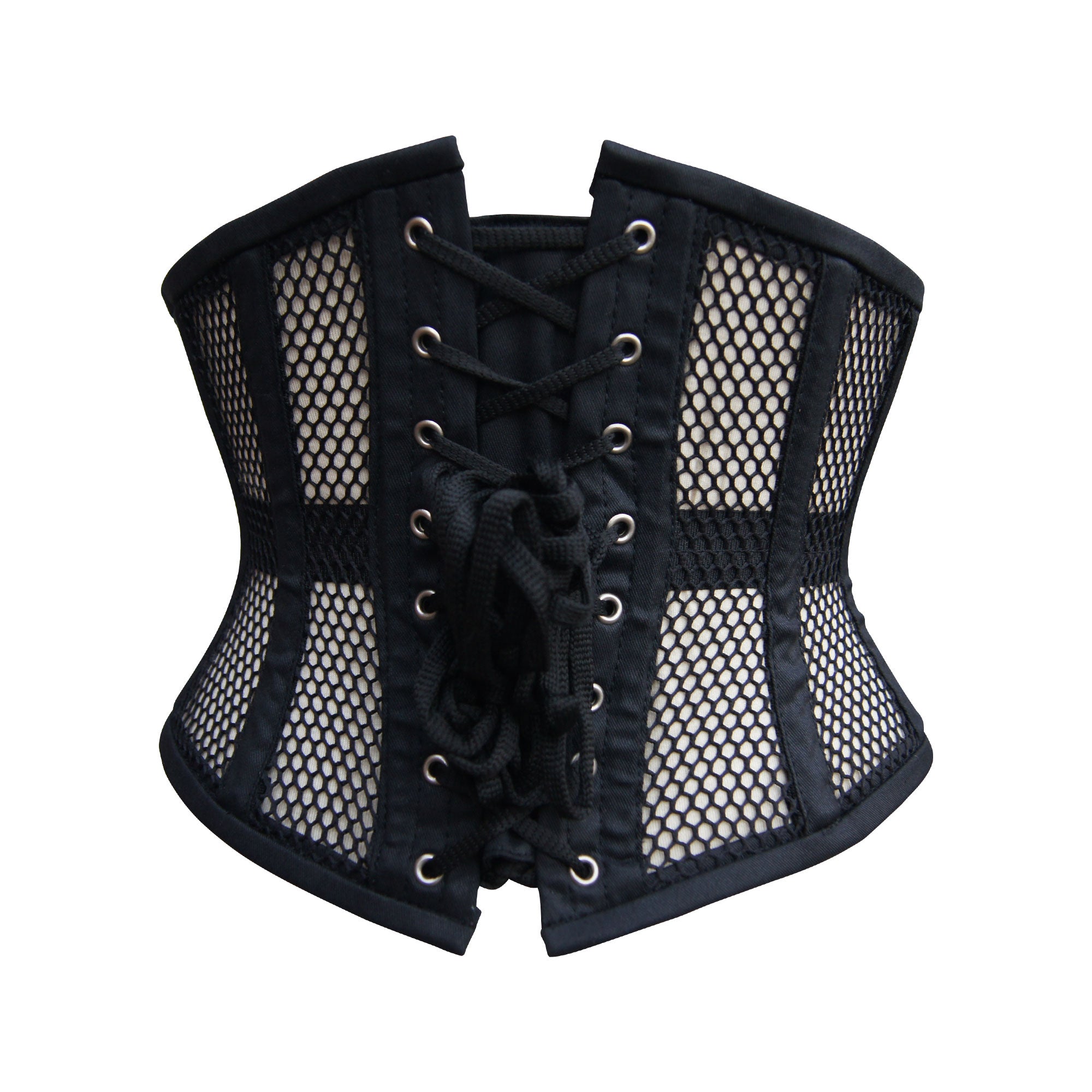 Black Underbust Mesh Corset - Waist Training Clincher