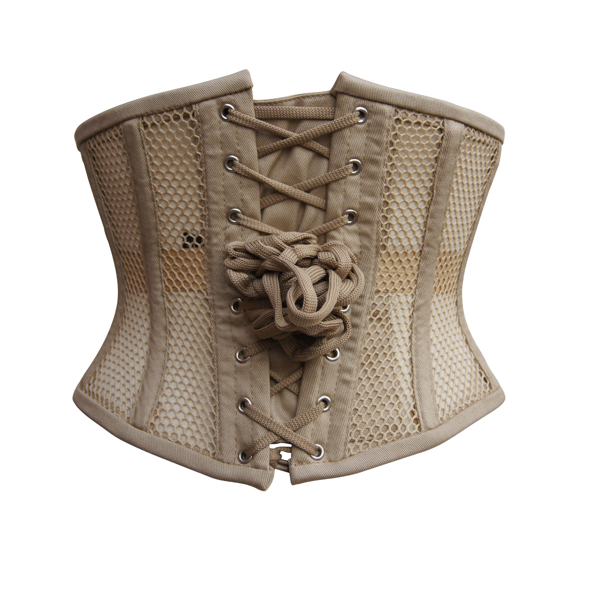 Skin Mesh Heavy Duty Steel Boned Underbust Corset