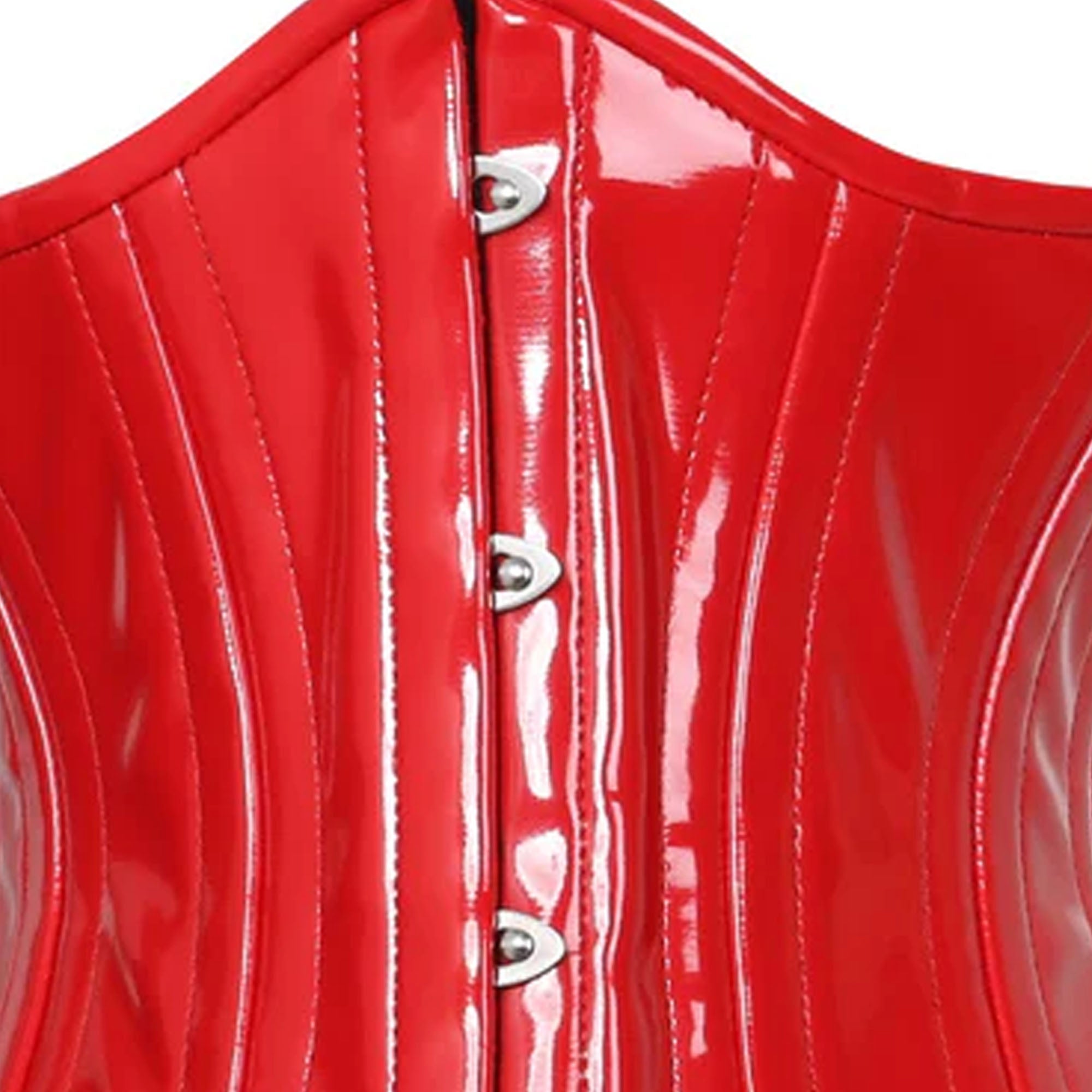 Red Latex Under Bust Corset for Women – Waist Trainer