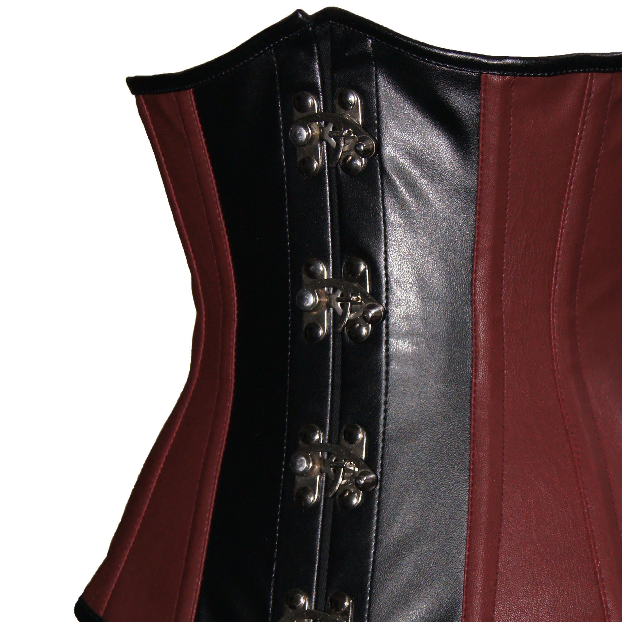 Women’s Maroon & Black Underbust Corset – Waist Shaper