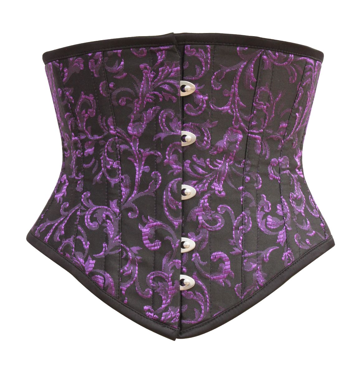 Women Brocade Underbust Steel-Boned Corset