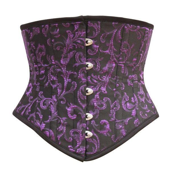Women Brocade Underbust Steel-Boned Corset