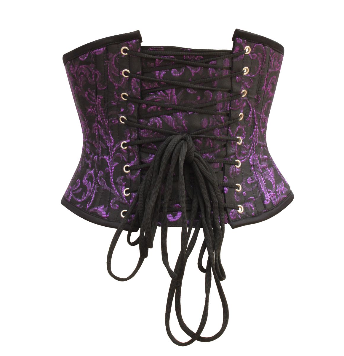 Women Brocade Underbust Steel-Boned Corset
