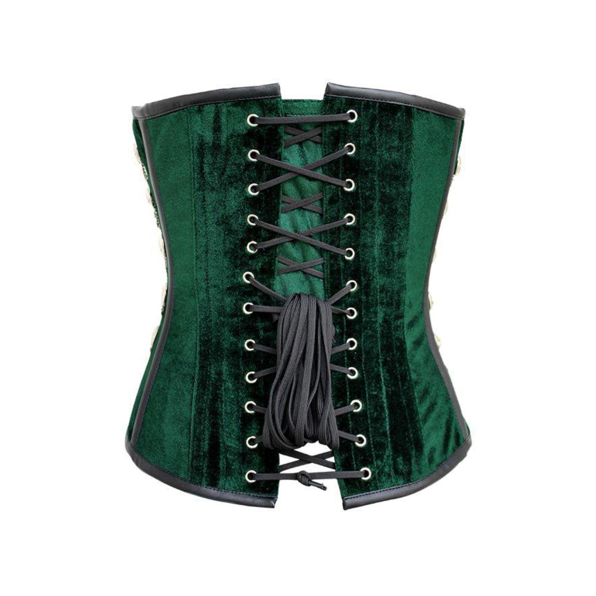 Women's Premium PVC Vinyl Overbust Silhouette Corset