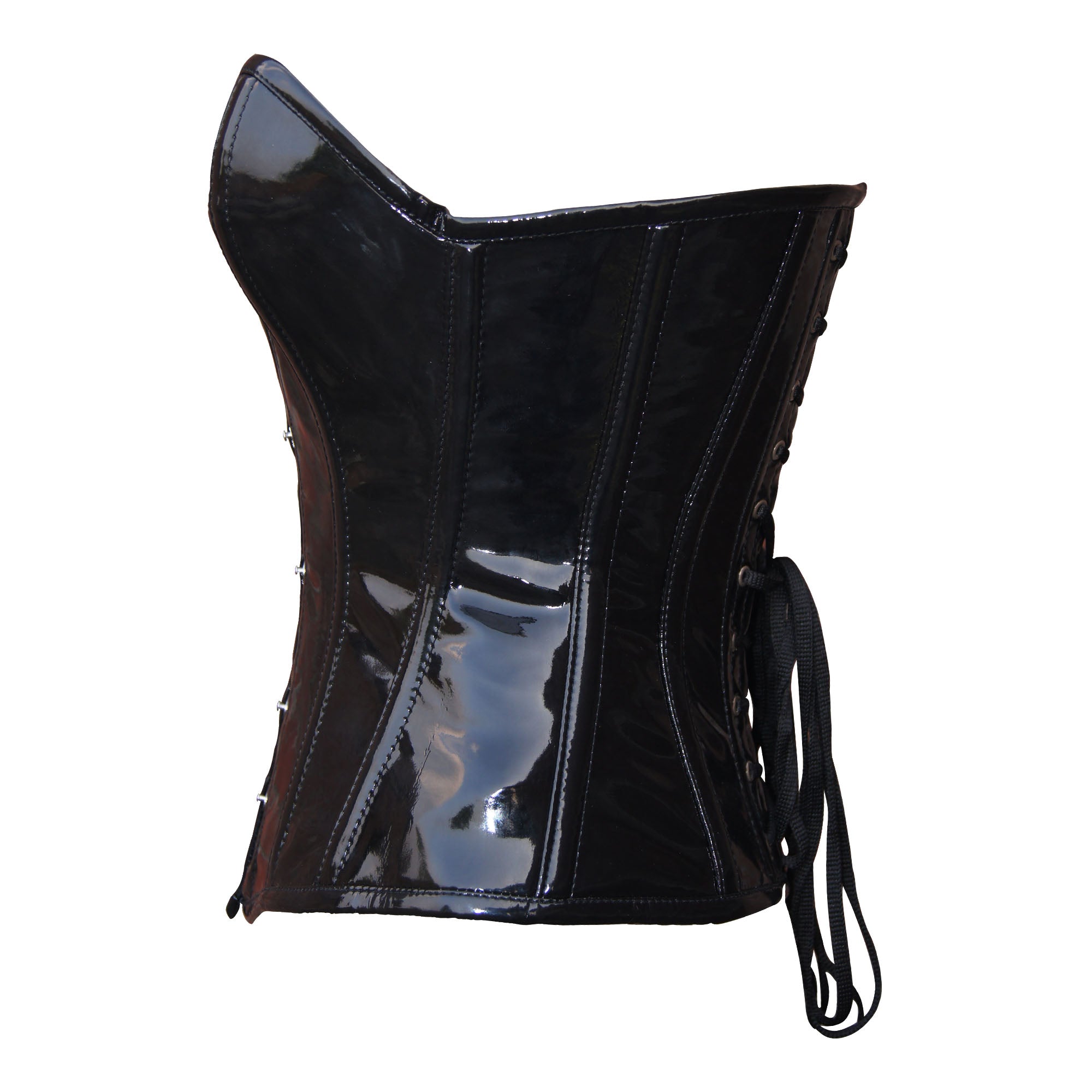Women Heavy Duty PVC Corset Steel Boned OverBust Fetish Corset Steampunk Corset Waist Training Hourglass Body Shaper Corset