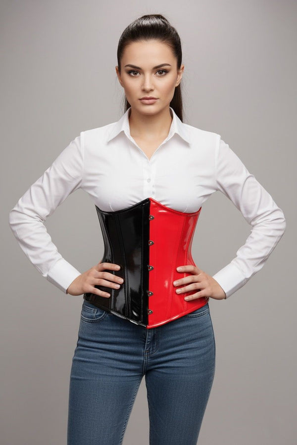 Harley Quinn Heavy Duty PVC Hourglass Curve Corset