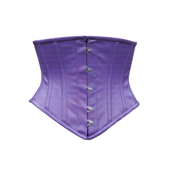 Faux Leather Purple Corset Women Corset Heavy Duty Corset Steel Boned Underbust Corset Clincher Hourglass Corset Waist Training Corset