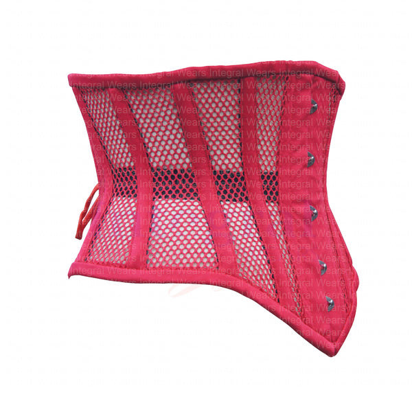 Red Mesh Corset | Women Corset Heavy Duty Corset Steel Boned  Underbust Corset Clincher Corset Hourglass Corset Waist Training Corset