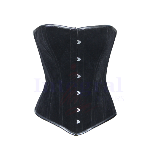 Women Heavy Duty Velvet Corset Steel Boned OverBust Fetish Corset Steampunk Corset Waist Training Hourglass Body Shaper Corset