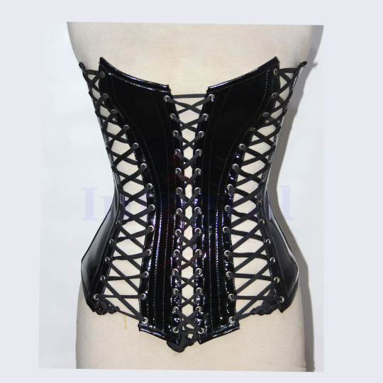 Women Sweetheart corset PVC Corset Steel Boned Corset Fetish Corset Steampunk Corset Waist Training Corset Hourglass Corset Body Shaper