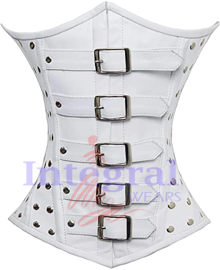 Women Heavy Duty PVC Corset Steel Boned UnderBust Fetish Corset Steampunk Corset Waist Training Hourglass Body Shaper Corset