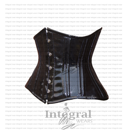 Women Underbust corset - PVC Vinyl corset - Underbust corset women - Waist shaper - Waist clincher - Wedding corset - Steel Boned corset