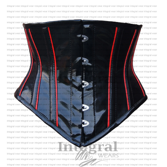 Sexy Women Underbust corset - PVC Vinyl corset - Underbust corset women - Waist shaper - Waist clincher - Wedding corset women - Leather corset