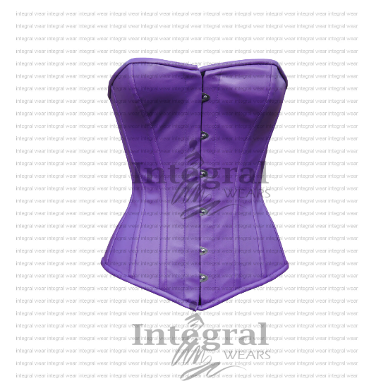Women Overbust corset - Faux Leather corset - Overbust corset women - Waist shaper - Wedding corset - Faux Leather Steel Boned corset