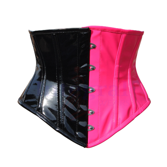 Harley Quinn Heavy Duty Steel Boned PVC Underbust Corset Waist Training Hourglass Curve Corset / Shapewear Corset / Corset top Outfit