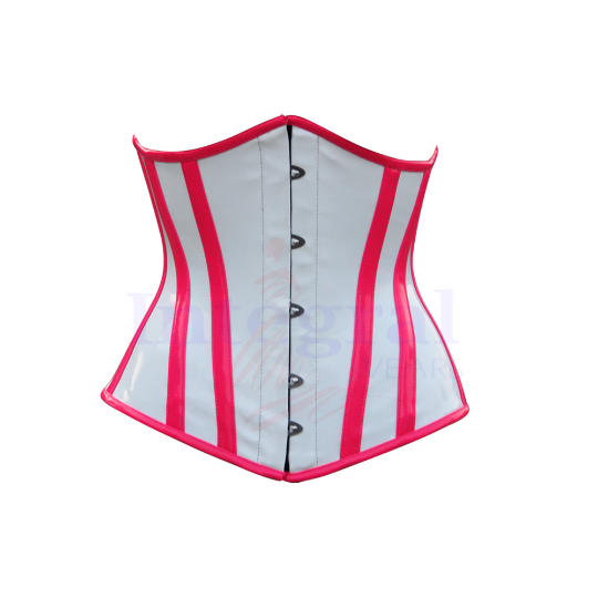 Harley Quinn Heavy Duty Steel Boned 2Color Underbust Corset Waist Training PVC Hourglass Curve Corset / Shapewear Corset / Fetish Outfits